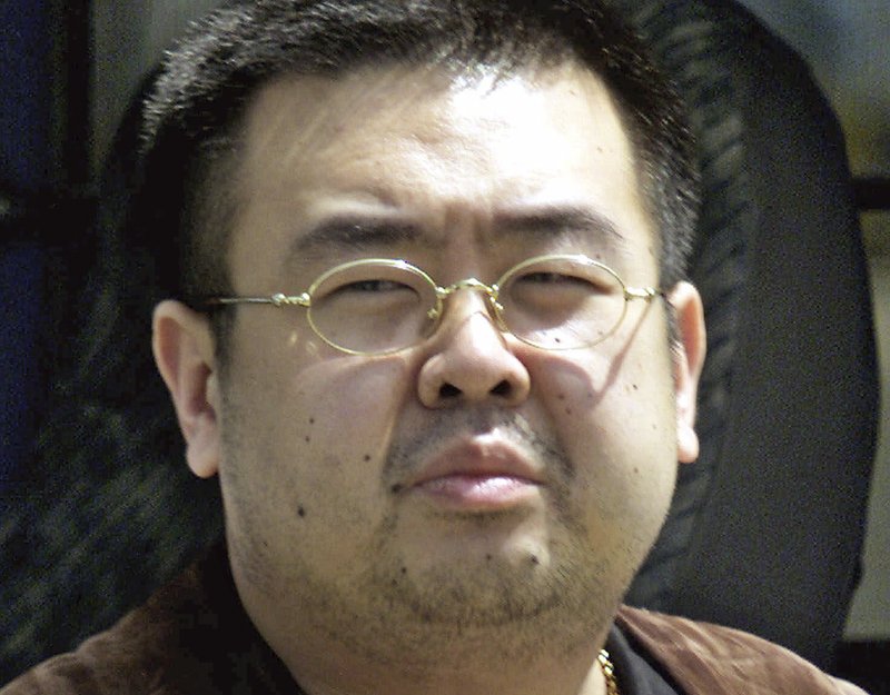 FILE - This May 4, 2001, file photo shows Kim Jong Nam, exiled half brother of North Korea's leader Kim Jong Un, in Narita, Japan. South Korean agencies said Tuesday, June 11, 2019, they could not confirm a report that Kim Jong Nam was a U.S. intelligence source and had traveled to Malaysia to meet his CIA contact before being assassinated there in 2017. (AP Photos/Shizuo Kambayashi, File)