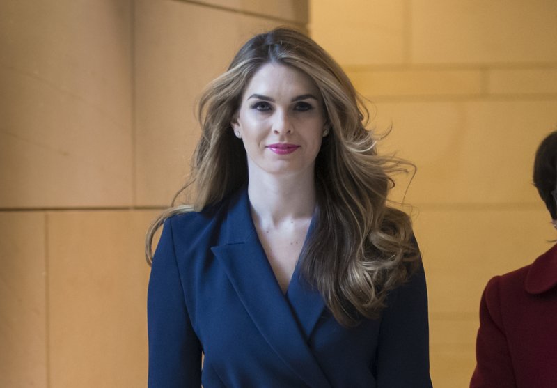 In this Feb. 27, 2018 photo, then-White House Communications Director Hope Hicks arrives to meet behind closed doors with the House Intelligence Committee, at the Capitol in Washington. Hicks has agreed to a closed-door interview with the House Judiciary Committee, according to two people familiar with the deal. (AP Photo/J. Scott Applewhite, File)