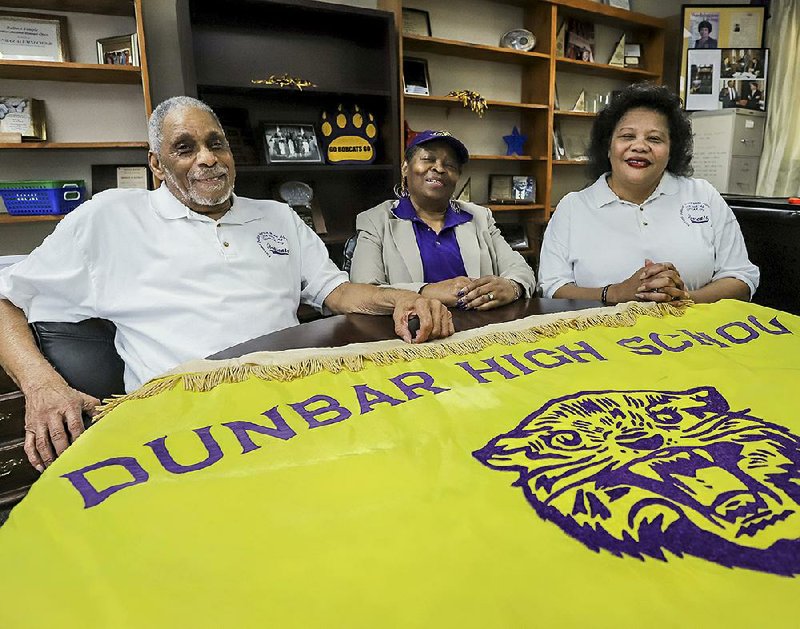 It has been a busy couple of years for Erma Peterson (left), planning committee chairman for the Dunbar-Horace Mann Alumni Association’s fifth biennial Reunion of the Classes. Helping her with the June 26-29 event, themed “Harambee! — Let’s Pull Together” and expected to draw 300 alumni — are national association president Faye Miller Lindsey Thomas and local association president Harold Gardner. 