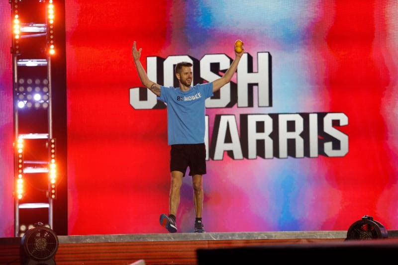 Josh Harris competes on an episode of 'American Ninja Warrior' that airs on Monday.