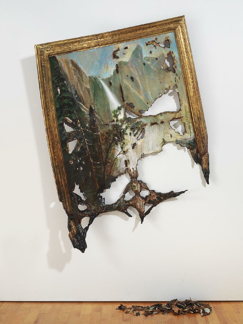 Fallen Bierstadt, 2007 (foamcore, paint, paper, glue, gel medium, wire, wood) by Valerie Hegarty; courtesy of the artist and Guild & Greyshkul, N.Y. 