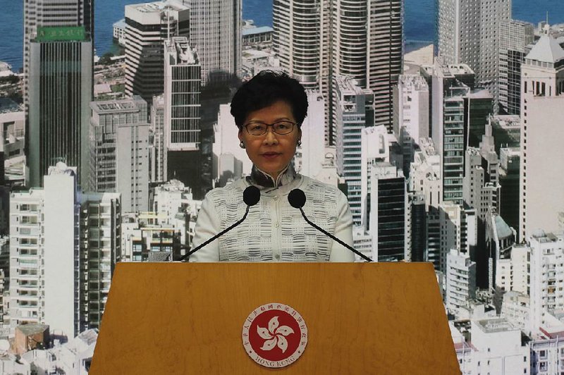 On her decision to suspend a contentious extradition bill, Hong Kong Chief Executive Carrie Lam said it was time “for responsible government to restore as quickly as possible this calmness in society.” 