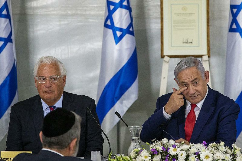 Israeli Prime Minister Benjamin Netanyahu convenes his Cabinet on Sunday with United States Ambassador to Israel David Friedman to inaugurate a new settlement named after President Donald Trump in a gesture of appreciation for the U.S. leader’s recognition of Israeli sovereignty over the Golan Heights.