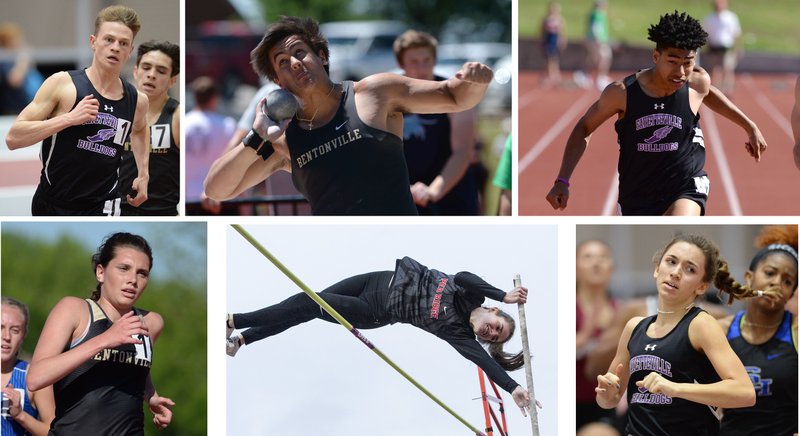 From top left, Camren Fischer, Bryant Parlin, Isaiah Sategna, Lainey Quandt, Cassidy Mooneyhan and Kessiah Bemis. 