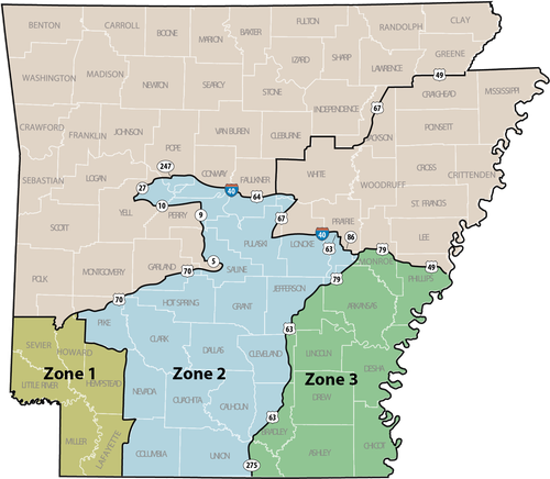 Alligator Zone 2 comprises Columbia County much of southern central Arkansas. Permits are available until June 30. The season begins in late September.

