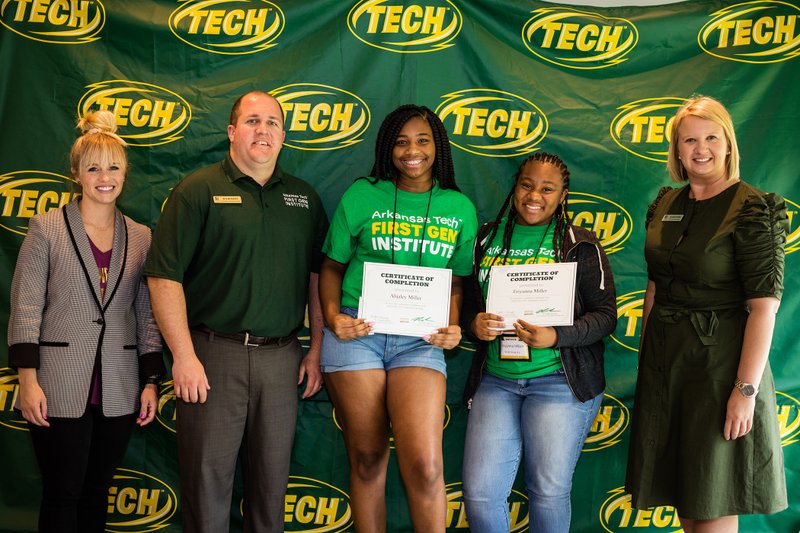 Ahjaley Miller and Eriyunna Miller from El Dorado participated in the Arkansas Tech University First Generation Institute geared toward helping students who’s parents didn’t attend college take a step into college life. Contributed photo
