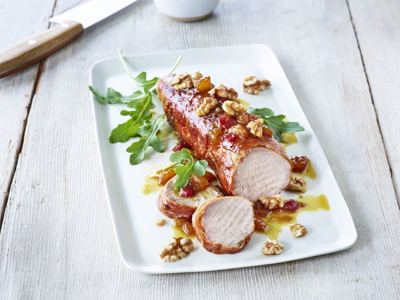 Prosciutto-Wrapped Pork With Walnuts
Courtesy of California Walnuts