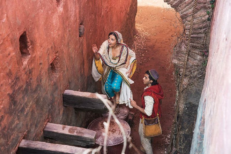 Naomi Scott stars as Jasmine (left) and Mena Massoud is Aladdin in the new Disney live-action version of Aladdin. It came in third at last weekend’s box office and made about $16.7 million. 