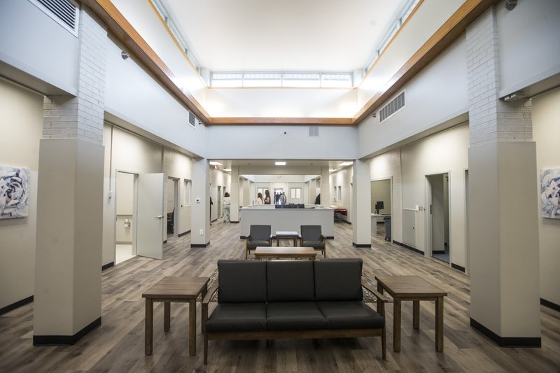 A view inside Friday, June 14, 2019, during a ribbon cutting ceremony for the Northwest Arkansas Crisis Stabilization Unit in Fayetteville.