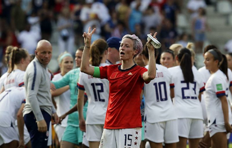 Megan Rapinoe of the United States said she’s hoping for a “huge and crazy” atmosphere for the Americans’ Women’s World Cup quarterfinal match against France on Friday. “It’s going to be totally awesome. This is what everybody wants. And these are the biggest games that you kind of dream about as a kid,” Rapinoe said. 