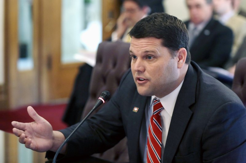The provisions requiring the collection and remittance of the taxes were tucked into Senate Bill 576 by Sen. Bart Hester, R-Cave Springs, shown in this file photo. story.lead_photo.caption