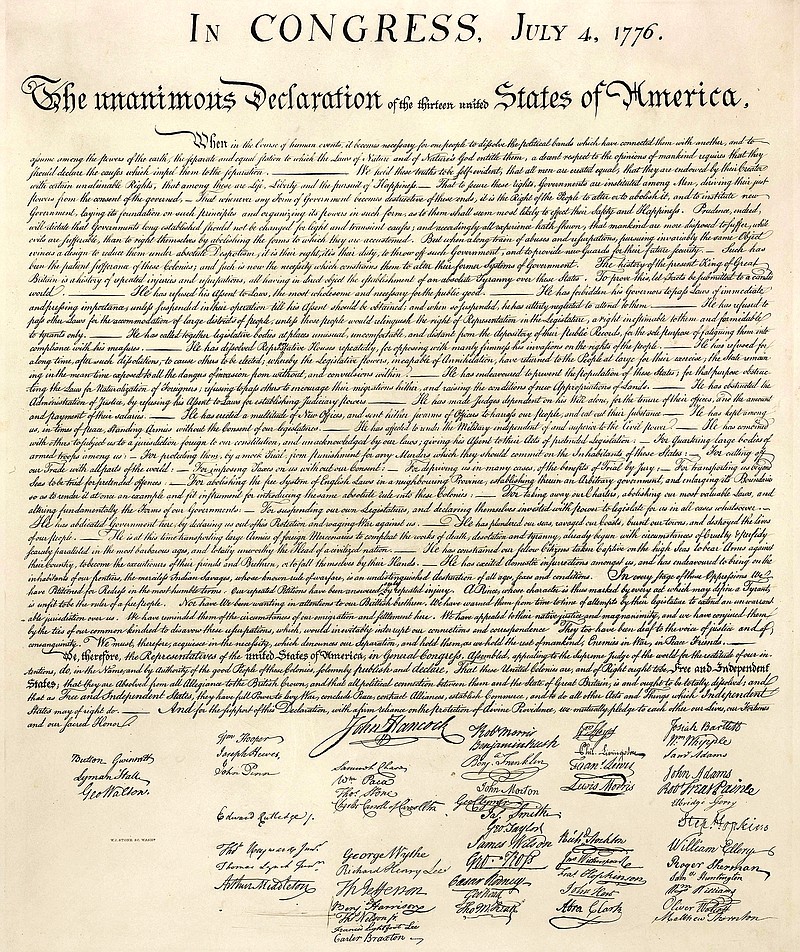 who was the first to sign the declaration of independence