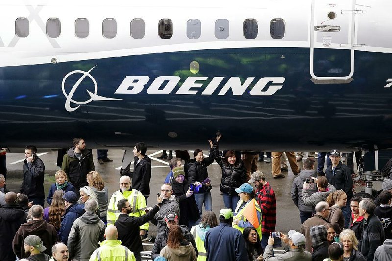 Employees and the media attended a February 2018 debut in Renton, Wash., of the Boeing 737 Max, which has been grounded since March after two crashes. 