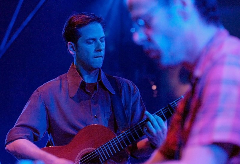 Sam Beam, who performs as Iron &amp; Wine, has recorded an album with the band Calexico. (Sigi Tischler/AP)