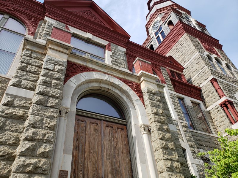 FILE - The Pulaski County courthouse in downtown Little Rock is shown in this 2019 file photo.