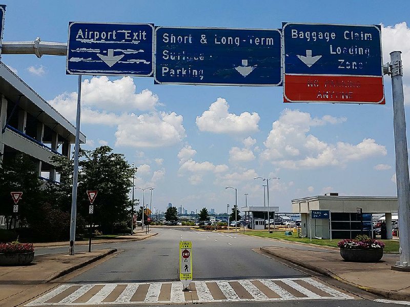 The 41 overhead signs at Bill and Hillary Clinton National Airport/Adams Field are about 18 years old, said Shane Carter, the Little Rock airport’s spokesman. 