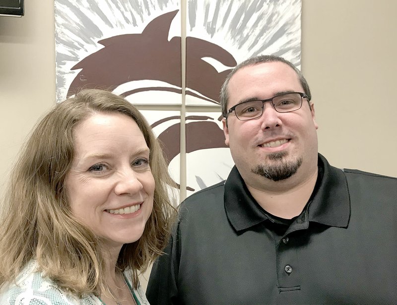 COURTESY PHOTO Lincoln High Principal Courtney Jones, left, has a new assistant principal for the year, Zach Vest, who is coming from Rogers School District.