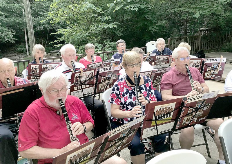 Photo submitted The Bella Vista Community Concert band put on a traditional Fourth of July Concert on their home stage in Blowing Springs Park on Thursday evening. Their next concert will be Tuesday, July 16. This year a food truck offers a big variety of sandwiches and burgers before the performance.