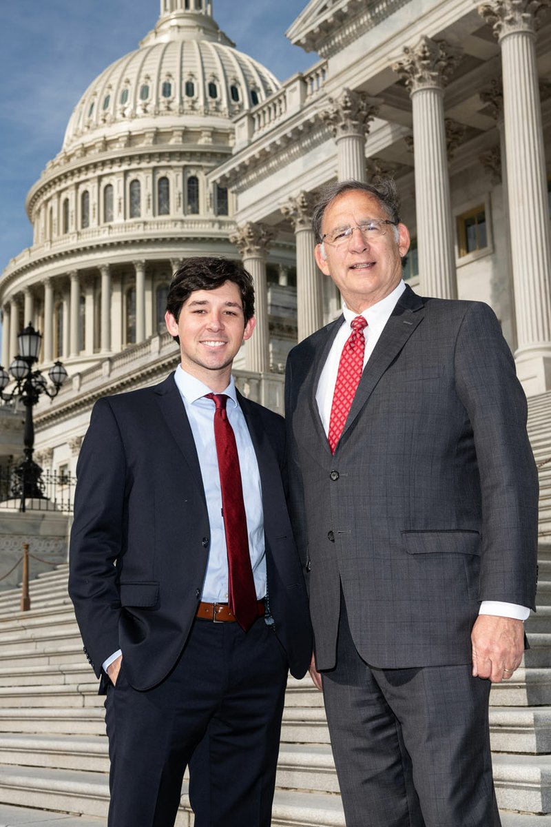 Photo submitted Will Easley stands on the steps of the U.S. Capitol with U.S. Senator John Boozman.