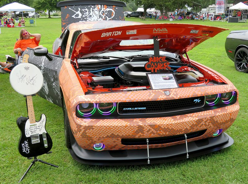 Westside Eagle Observer/RANDY MOLL Cars and trucks of all makes and models were on display at Gentry's annual Freedom Festival on Thursday.