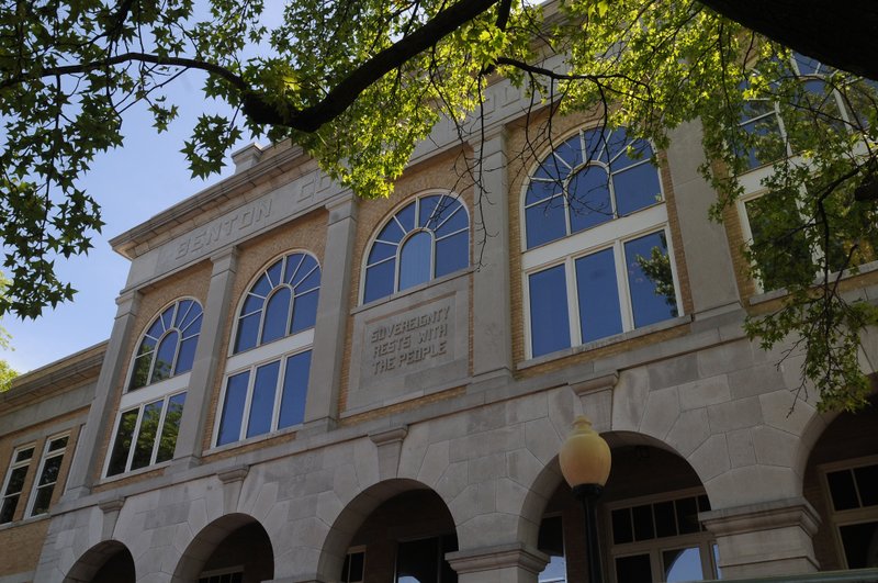 West side of the Benton County Courthouse May 25, 2016.