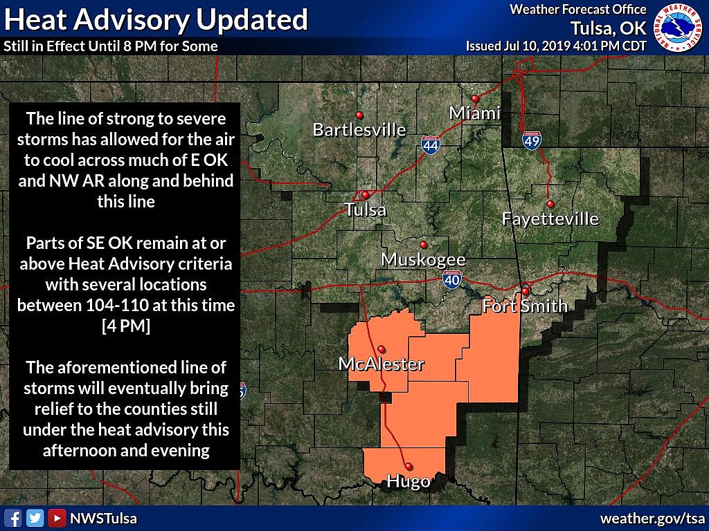 Northwest Arkansas taken out of the heat advisory | Northwest Arkansas ...