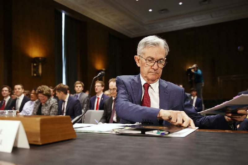 Federal Reserve Chairman Jerome Powell testifies Thursday in the second day of the Fed’s semiannual monetary report to the Senate Banking Committee. 