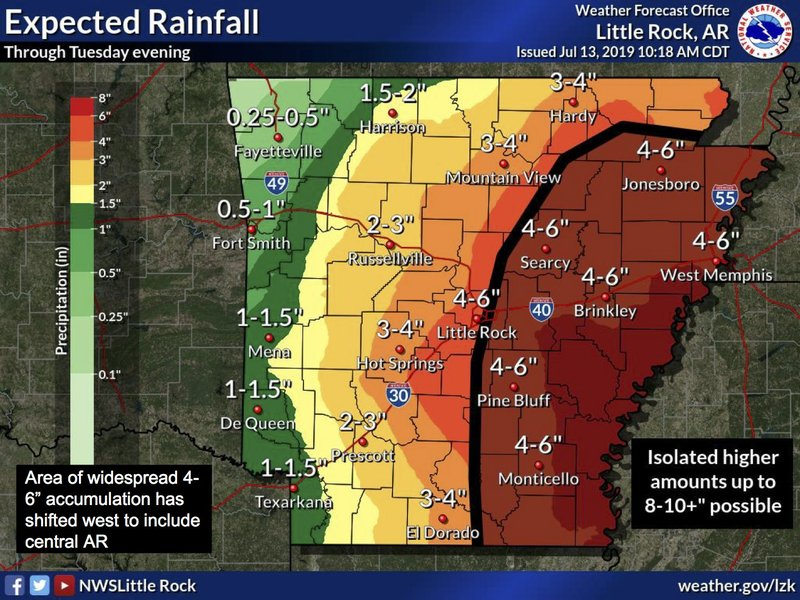 Forecasters Barry to bring chance of heavy rains, flooding, isolated