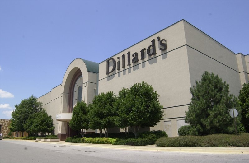 The exterior of the southeast corner of Dillard's at the Northwest Arkansas Mall in Fayetteville June 17, 2002.