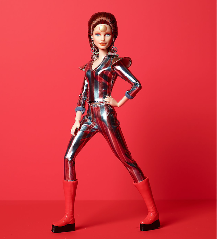 The David Bowie inspired Barbie doll is modeled after Bowie’s alter ego Ziggy Stardust. (Mattel/The New York Times)
