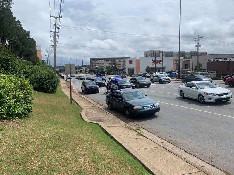 Little Rock police received a call Tuesday afternoon from a shooting victim whose car stalled at the intersection of Markham Street and University Avenue.