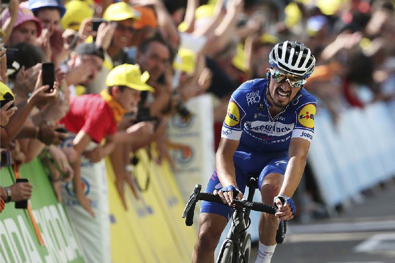 Julian Alaphilippe of France will hold the overall lead when the Tour de France resumes today from Albi, France, with Stage 11. 