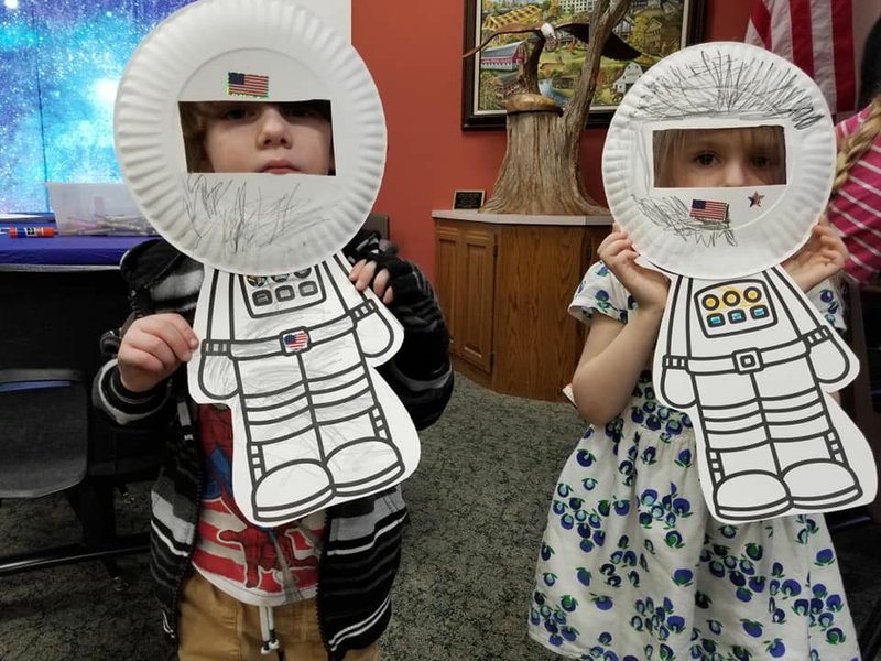 Photo submitted We're having a blast this summer exploring space. Look at these amazing astronauts crafted at pre-school storytime!