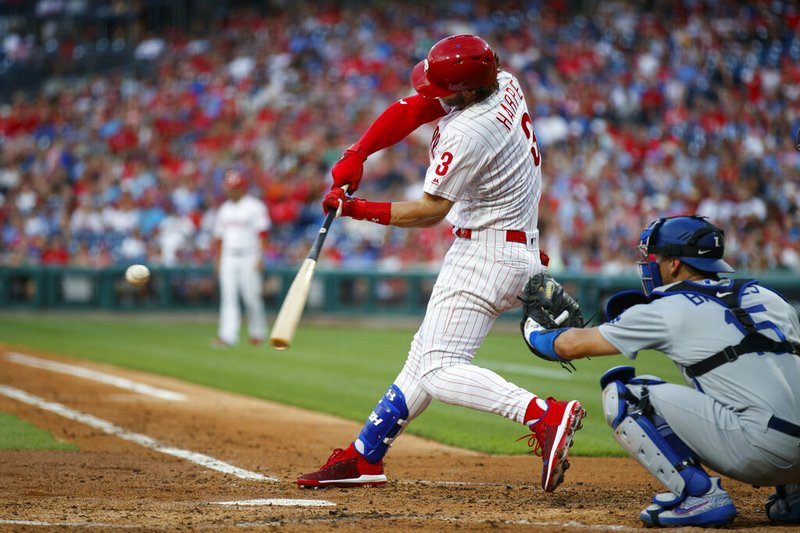Harper hits 2 solo home runs, Nola pitches 5 innings as Phillies beat Blue  Jays 9-4 - The San Diego Union-Tribune