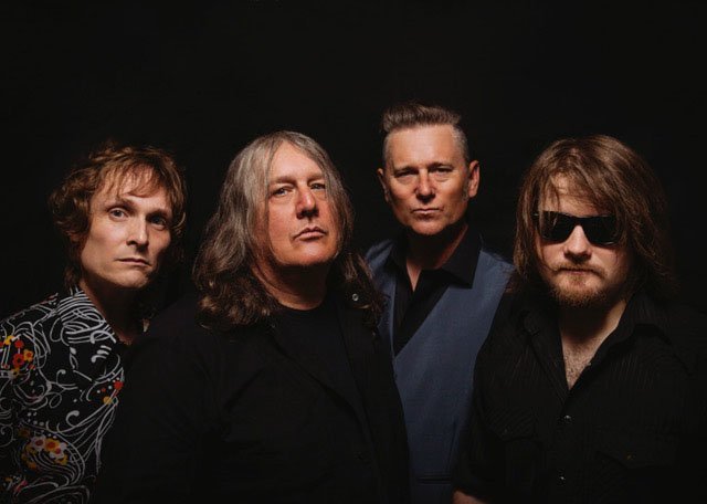 Georgia-based rockers Drivin N Cryin -- (from left) Dave V. Johnson, Kevn Kinney, Tim Nielsen, Laur Joamets -- perform Saturday at Rebel Kettle in Little Rock.