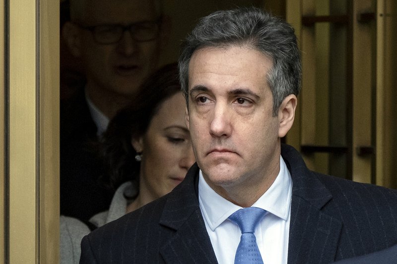 In this Dec. 12, 2018, file photo, Michael Cohen, President Donald Trump's former lawyer, leaves federal court after his sentencing in New York.