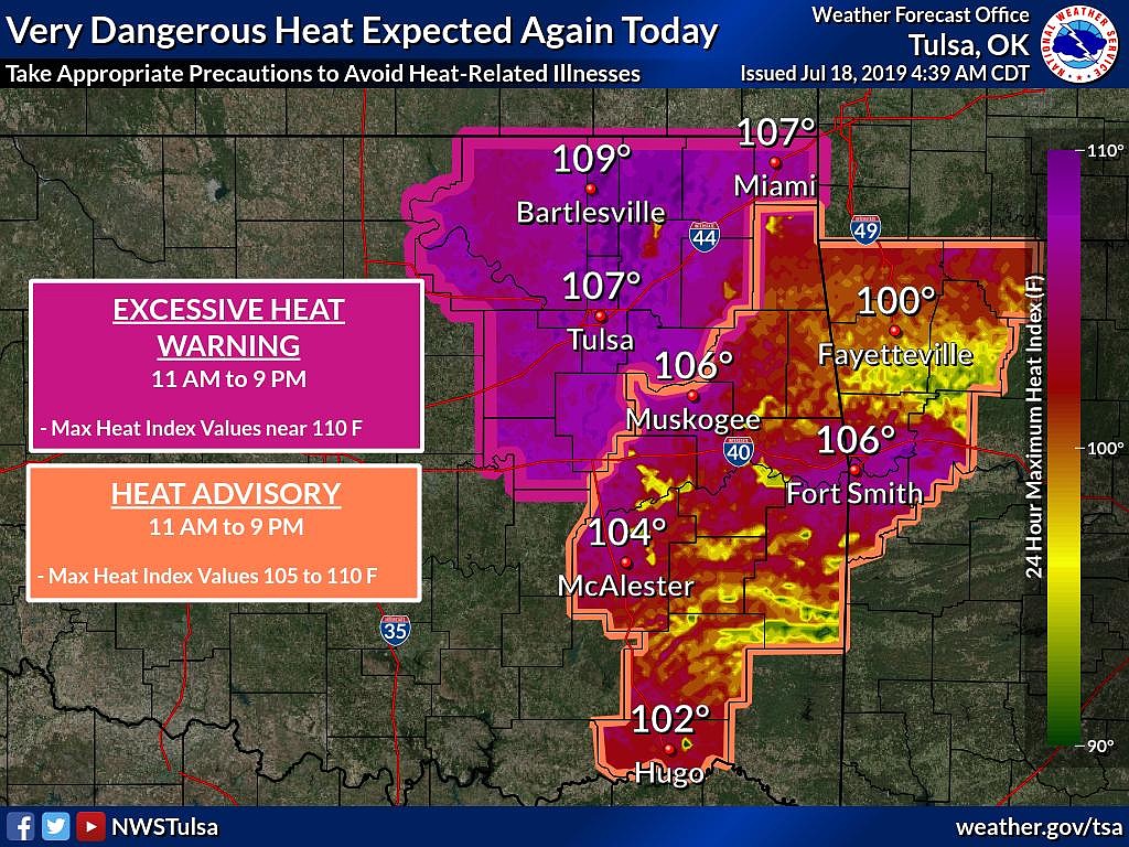 Heat advisory to continue Friday for Northwest Arkansas | Northwest ...