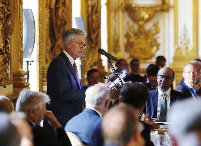 U.S. Federal Reserve Chairman Jerome Powell speaks last week at a dinner hosted by the Bank of France in Paris. U.S. regulators reportedly are set to fine Facebook over a data scandal but the wider debate on reining in tech companies has barely begun in the U.S. 