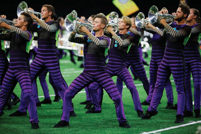 Blue Knights of Denver will compete in DCI Arkansas July 24 at Little Rock's War Memorial Stadium. Special to the Democrat-Gazette.