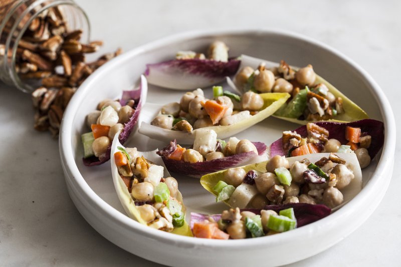 Creamy Chopped Chickpea Pecan Salad Courtesy of American Pecan Council