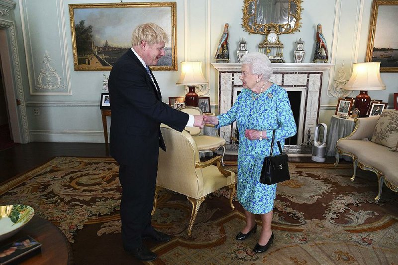 Boris Johnson gets an audience Wednesday with Queen Elizabeth II at Buckingham Palace, where she formally appointed him as the 14th prime minister of her 67-year reign. Winston Churchill was her first. In his first speech as prime minister, Johnson vowed to silence “the doubters, the doomsters, the gloomsters” who say a smooth exit from the European Union can’t be accomplished. 