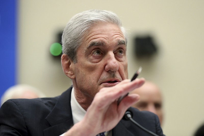 Former special counsel Robert Mueller testifies before the House Intelligence Committee hearing on his report on Russian election interference, on Capitol Hill, in Washington, Wednesday, July 24, 2019. (AP Photo/Andrew Harnik)