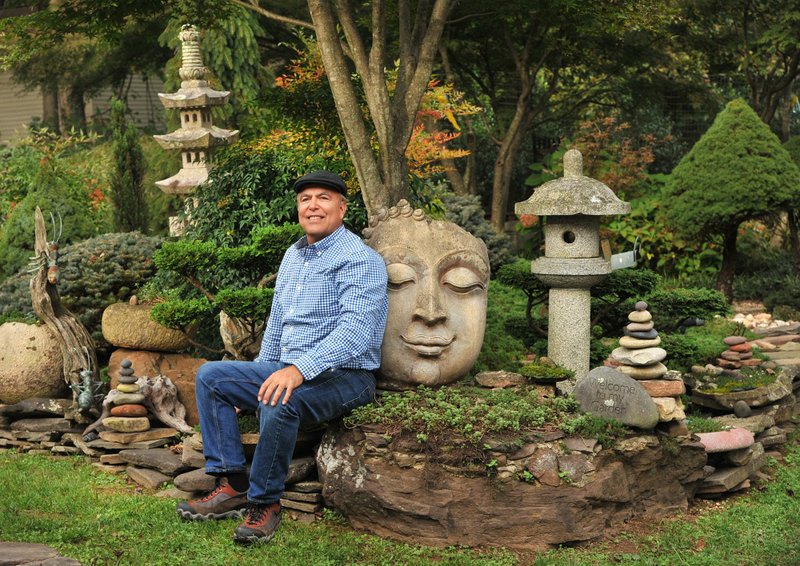 Reisterstown, Md. resident David Boteach has been cultivating his Japanese-style garden, which wraps around the front and back of his home, for more than 35 years.
 (Photo by Amy Davis/Baltimore Sun/TNS) 