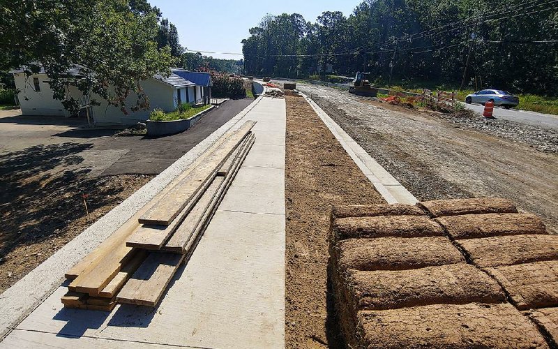 Construction is continuing on a widening project on Kanis Road between South Shackleford Road and Gamble Road in Little Rock. 