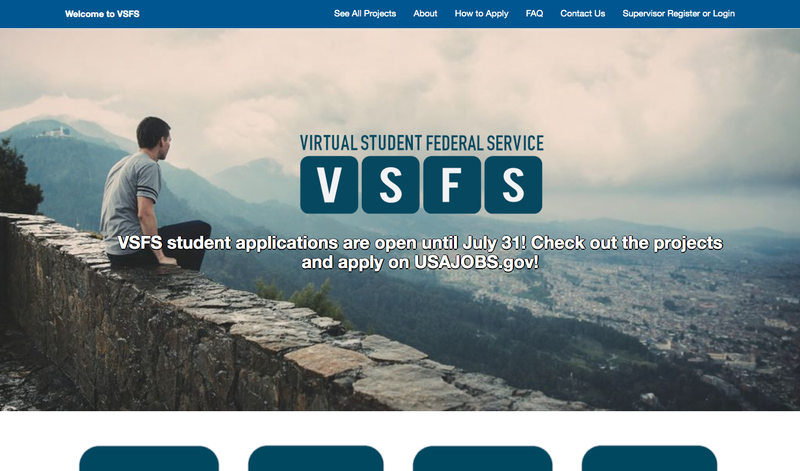 The Virtual Student Federal Service website is shown in this screenshot.