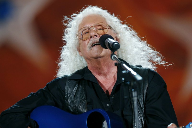 Arlo Guthrie performs during the dress rehearsal for the Boston Pops Fireworks Spectacular in Boston, Wednesday, July 3, 2019. 