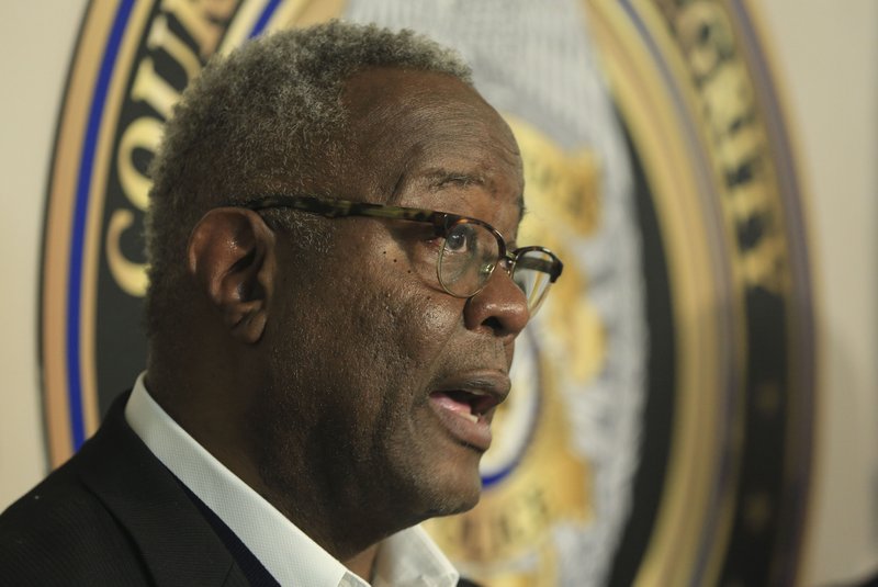  Little Rock Police Chief Keith Humphrey is shown speaking during a press conference in this file photo.