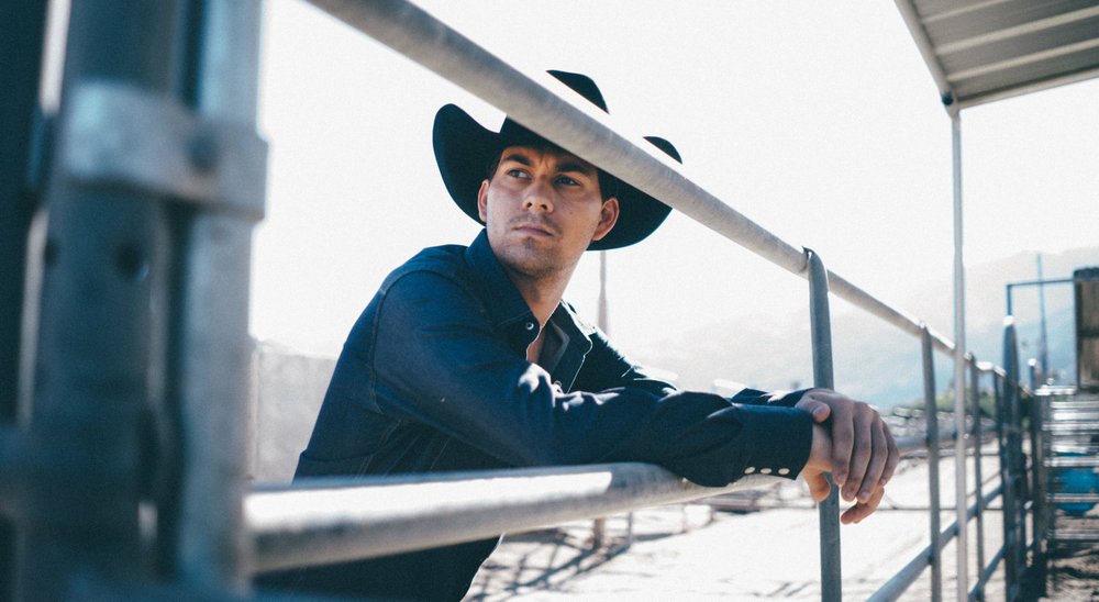 William Michael Morgan opens the show for Alan Jackson Thursday at the Walmart AMP in Rogers. Special to the Democrat-Gazette/Jack Guy