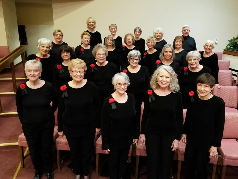Photo submitted Bella Vista Women's Chorus dresses fine for performances. New members are always welcome! For more information, please call Elaine Jones at 918-875-1675.