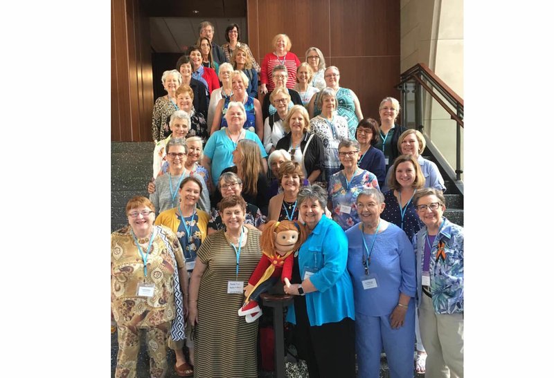 Photo submitted The Presbyterian Church of Bella Vista was well represented at the Synod of the Sun Presbyterian Women's Gathering on July 26 and 27 at First Presbyterian Church in Tulsa. Attendees from PCBV were Betsy Smith, Barb Tropansky, PW co-vice moderators Sharyl Ritschel and Sharon Warner, and co-moderators Vicki Erickson and Maryann Sweeney. The photo above includes all gathering attendees.